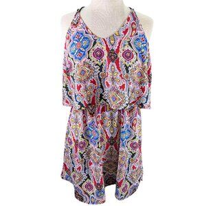 NEW Earthbound‎ Trading Mini Sundress Womens Large Paisley Whimsigoth Festival